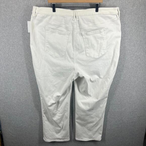 Good American Good Waist Crop Womens 5XL White EUC - Picture 2 of 8
